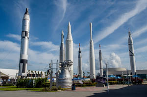 Kennedy Space Center Rocket Garden Wallpaper