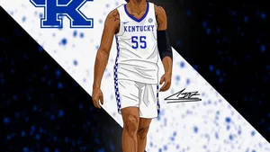 Kentucky Wildcats Basketball Player - A Cartoon Wallpaper