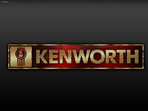 Kenworth Logo In Gold Letters Wallpaper