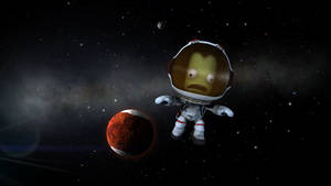 Kerbal Space Program Alien With Planet Wallpaper