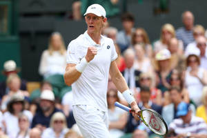 Kevin Anderson Fist Pump Wallpaper