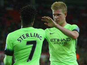 Kevin De Bruyne And Sterling Wallpaper