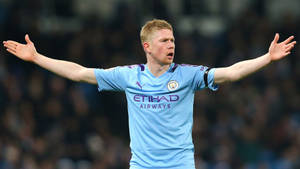 Kevin De Bruyne Open Arms Wallpaper