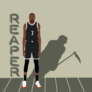 Kevin Durant Reaper Minimalist Art Wallpaper