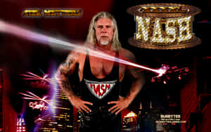 Kevin Nash Standing Tall In The Wrestling Ring Wallpaper