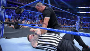 Kevin Owens Shane Mcmahon Wwe Smackdown Wallpaper