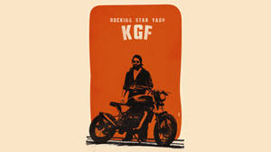 Kgf 4k Minimalist Orange Vector Wallpaper