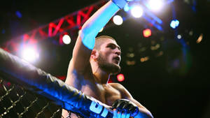 Khabib Nurmagomedov Winning Shot Wallpaper