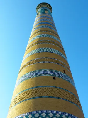Khiva Looking Up Minaret Wallpaper