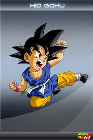 Kid Goku Ready To Fight Wallpaper