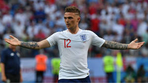 Kieran Trippier Arms Wide Open Wallpaper