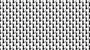 Kiki Soaring Through The Sky With Jiji On Her Delivery Broom Wallpaper