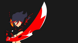 Kill La Kill Minimal Black Ryuko Wallpaper