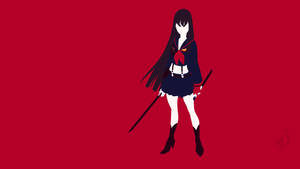 Kill La Kill Red Minimal Satsuki Wallpaper