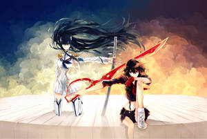 Kill La Kill Ryuko And Satsuki Wallpaper