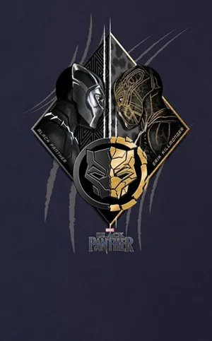 Killmonger And Black Panther Art Wallpaper