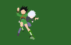 Killua And Gon Hunter X Hunter Vector Wallpaper