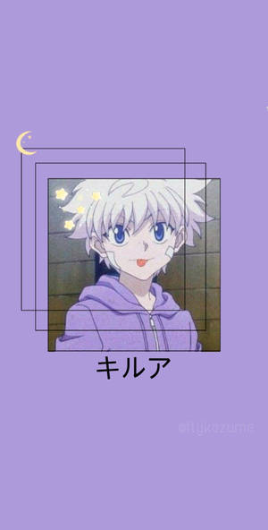 Killua Purple Anime Aesthetic Wallpaper