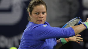 Kim Clijsters In Action Wallpaper