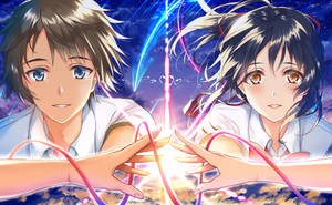 Kimi No Na Wa Destined Couple Wallpaper