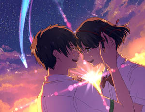 Kimi No Na Wa Wonderful Couple Wallpaper