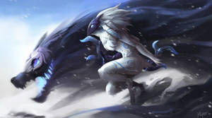 Kindred Cool League Of Legends Art Wallpaper