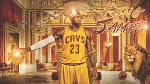 King Lebron James - Nba Basketball Royalty Wallpaper