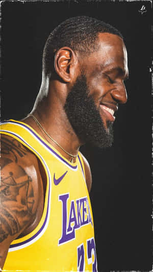 King Lebron James Side Profile Wallpaper