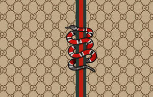King Snake Gucci Pattern Wallpaper