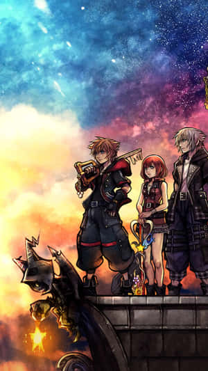 Kingdom Hearts Looking Ahead Phone Wallpaper