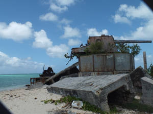 Kiribati World War Relics Wallpaper