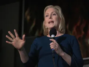 Kirsten Gillibrand Holding Microphone Wallpaper