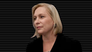 Kirsten Gillibrand Wearing Black Dress Wallpaper