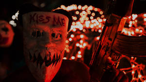 Kiss Me Purge Mask Wallpaper