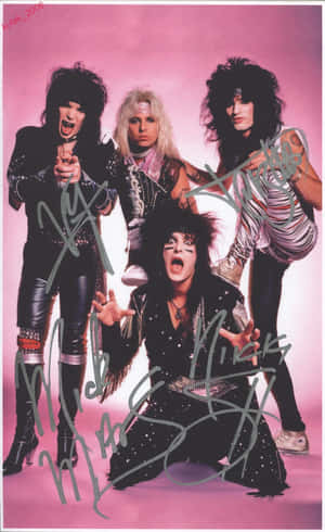 Kiss Signed Photo Of The Band Wallpaper