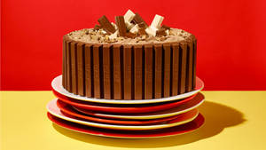 Kitkat Bars Chocolate Cake Wallpaper