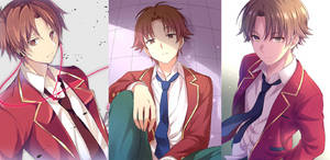 Kiyotaka Ayanokoji Collage Banner Wallpaper