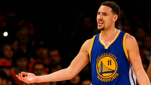 Klay Thompson Laid Arms Wallpaper