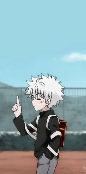 Know-it-all Killua Iphone Wallpaper