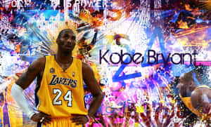 Kobe Bryant In His Iconic Black Mamba Pose Wallpaper