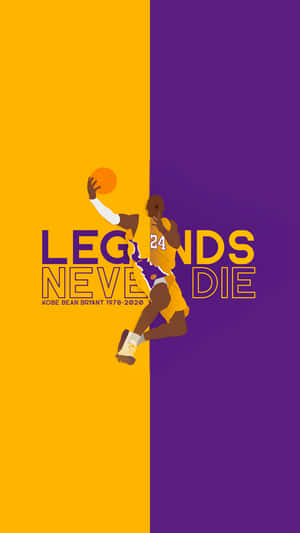 Kobe Bryant Phone Legends Never Die Wallpaper