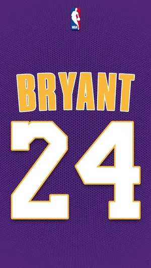 Kobe Bryant’s Number 24 Logo Wallpaper