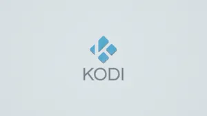 Kodi Logo On White Background Wallpaper