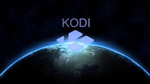 Kodi Logo Over Planet Hd Wallpaper