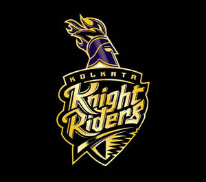 Kolkata Knight Riders Black Background Wallpaper