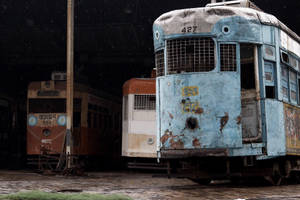 Kolkata Old Train Wallpaper