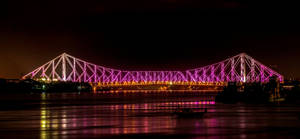 Kolkata Pink Light Wallpaper