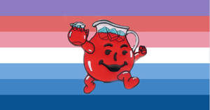 Kool Aid Man Against Colorful Wall Wallpaper