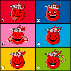 Kool Aid Man Different Emotions Wallpaper