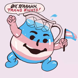 Kool Aid Man Graphic Art Wallpaper